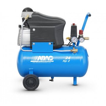 Compresseur ABAC POLE POSITION L25P | 10 bar | 2.5 ch/1.9 kW | 270 l/min | 24 L Compresseur ABAC POLE POSITION L25P | 10 bar | 2.5 ch/1.9 kW | 270 l/min | 24 L
