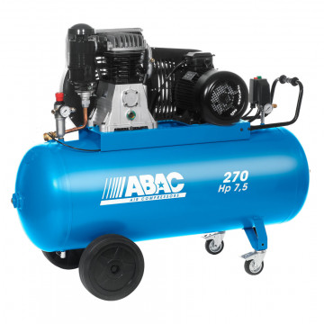 Compresseur 2 pistons ABAC PRO B6000/270 CT7,5 | 11 bar | 7,5 ch/5,5 kW | 827 l/min | 270 L | 400V