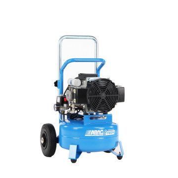 Cichy kompresor dwutłokowy bezolejowy ABAC Industrial ATF-S 3 24 10 230/1/50 CE | 10 bar | 3.0 KM / 2.2 kW | 200 l/min | 24l | 230V