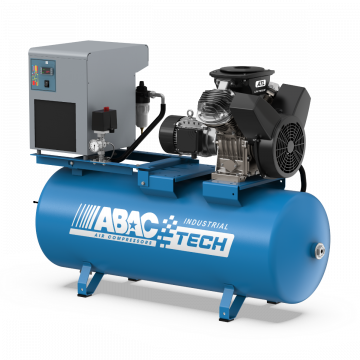 Compresseur 2 pistons ABAC Industrial ATL 2 270D 10 400/3/50 CE | 10 bar | 2 ch/1,5 kW | 204 l/min | 270 L | 400V | avec sécheur