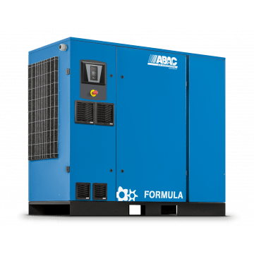 Compresseur à vis ABAC FORMULA E 11 8 400/50 CE | 8 bars | 15 CV/11 kW | 1675 L/min | avec sécheur