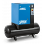 Compresseur à vis ABAC SPINN 7,5 10 400/50K 200 E CE | 10 bars | 10 CH/7,5 kW | 984 L/min | 200 L | ON/OFF